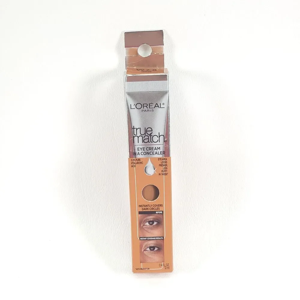 LOREAL True Match Eye Cream in a Concealer W 7-8 Dark 0.4 fl oz (12 mL) SEALED